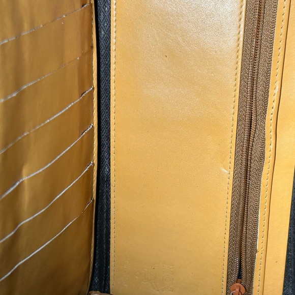 MCM Trifold Leather Cognac Long Wallet 7.5” x 4” EUC - Picture 6 of 14